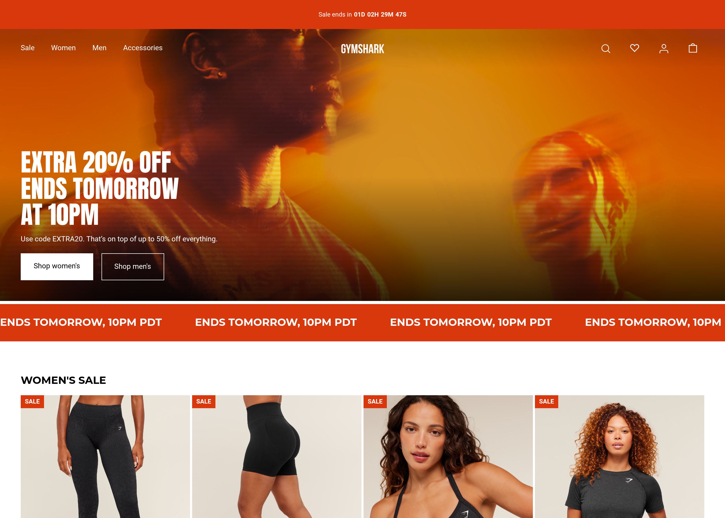 Gymshark Shopify store preview